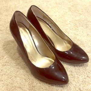 Patent black heels